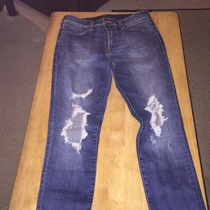 J Brand Distressed skinny jeans